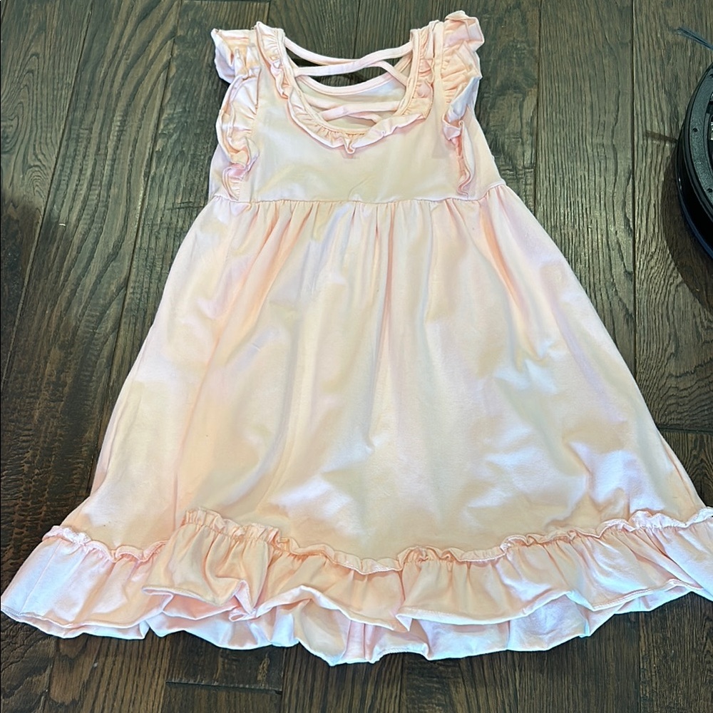 Pink Ruffle Dress - Picture 2 of 2